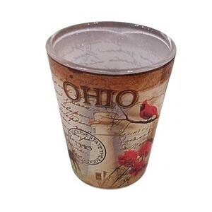 Vintage Ohio The Buckeye State City Cardinal Shot Glass